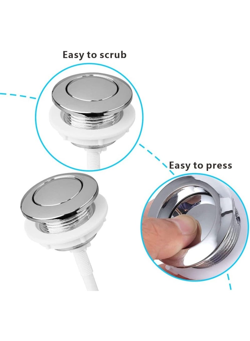 زر صنبور الحمام للضغط المفرد، زر خزان الحمام، زر حمام مخفي لاستبدال قطع خزان الحمام المنزلي - Image 4